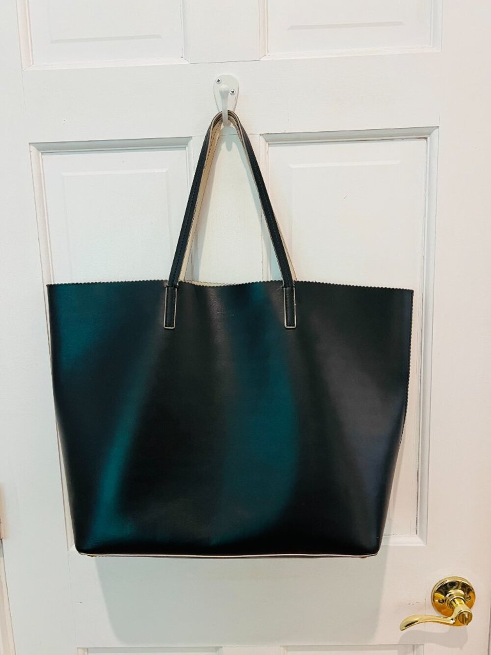 Kate Spade New York Large Leather Tote Bag Black